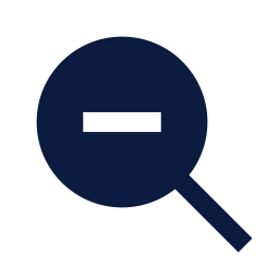 Zoom out icon, Sharp Solid style