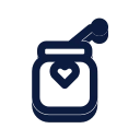 Baby food jar icon, Slab style