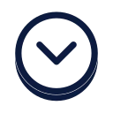 Chevron circle down icon, Slab style