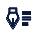 Copywriting icon, Slab style