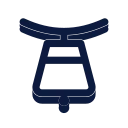 Cow bell icon, Slab style