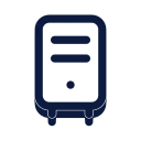 Desktop tower icon, Slab style