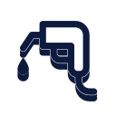 Fuel nozzle icon, Slab style