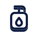 Hand sanitizer icon, Slab style