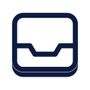 Inbox icon, Slab style