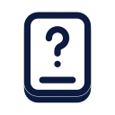 Information request icon, Slab style