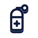 Oxygen cylinder icon, Slab style
