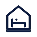 Pg accommodation icon, Slab style