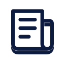 Press release icon, Slab style