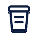 Sample container icon, Slab style