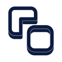 Send to back icon, Slab style