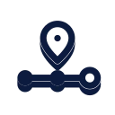 Shipment progress icon, Slab style