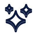 Sparkles icon, Slab style