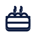 Steamer basket icon, Slab style