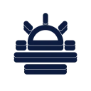 Sun haze icon, Slab style