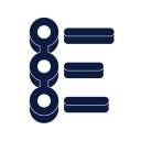 Timeline vertical icon, Slab style