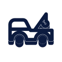 Tow truck icon, Slab style