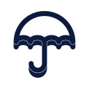 Umbrella icon, Slab style