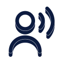 User voice icon, Slab style