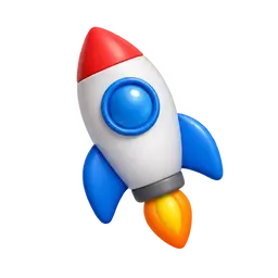 Rocket Launch Tremble AI animated icon