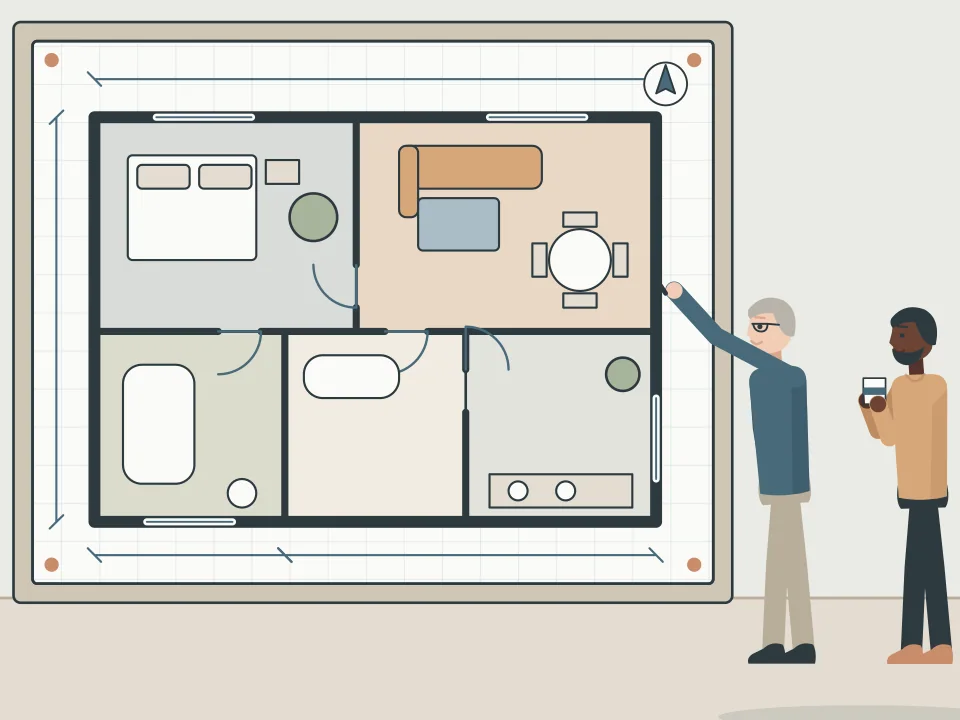 A clear floorplan illustration