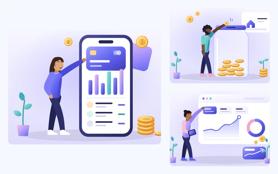 Future Funds — gradient illustration previews