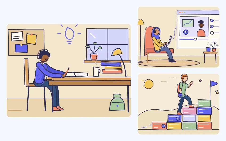 Open Notebooks — hand-drawn illustration previews