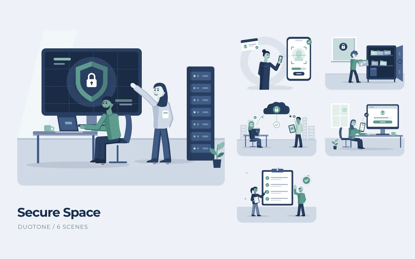 Secure Space illustration collection