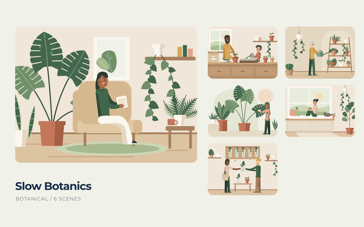 Slow Botanics illustration collection