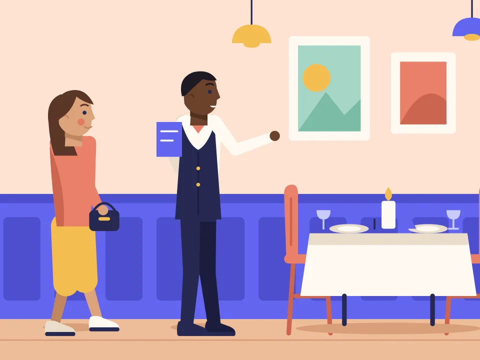 Your table is ready illustration