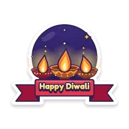 Three Glowing Diyas