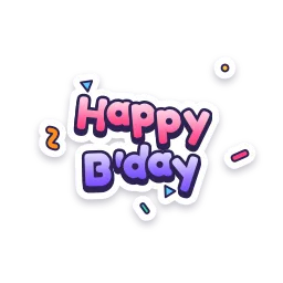 Birthday Confetti sticker