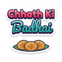 Chhath Ki Badhai sticker