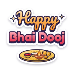 Happy Bhai Dooj sticker