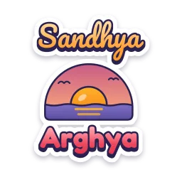 Sandhya Arghya sticker