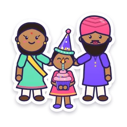 Birthday Family sticker