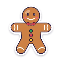 Gingerbread Man sticker
