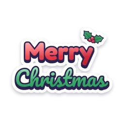 Merry Christmas sticker