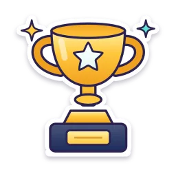 Gold Trophy sticker