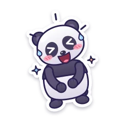 Panda Laughing sticker