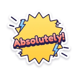 Absolutely sticker