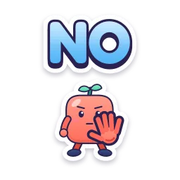 No sticker