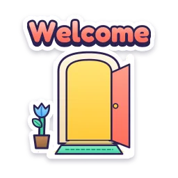 Welcome sticker