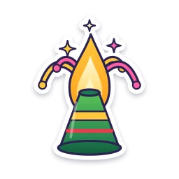 Flowerpot Cracker sticker
