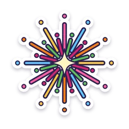 Firework Burst sticker