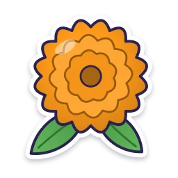 Marigold sticker