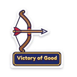Bow Drawn and Arrow Released sticker