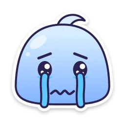 Crying sticker