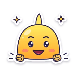 Excited sticker