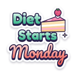 Diet Starts Monday sticker